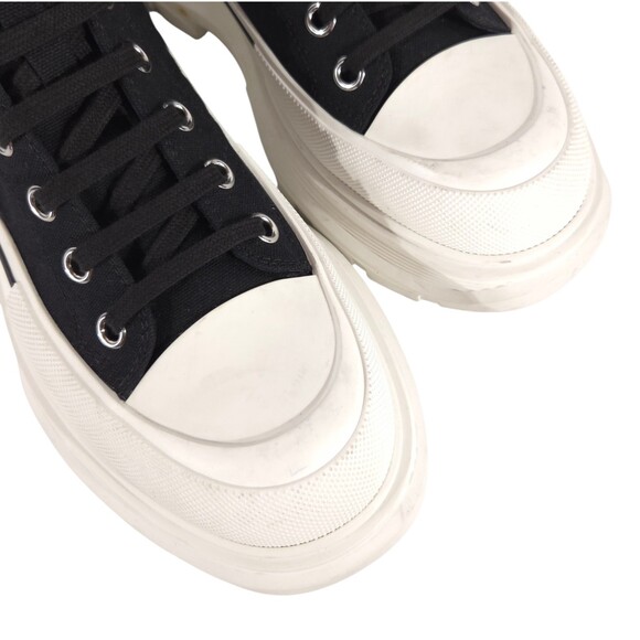 Alexander McQueen Tread Slick High-Top Sneakers US 12 EU 45 Mens Black $890 main image 4